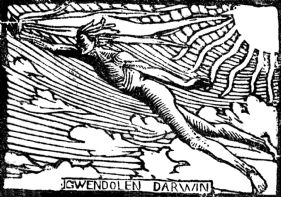 Bookplate of Gwendolen Darwin